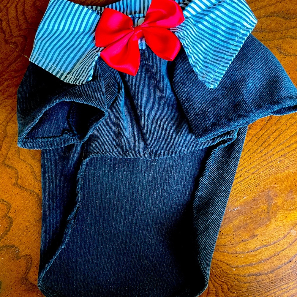 Dog or Cat Suit Outfit with Bow Tie